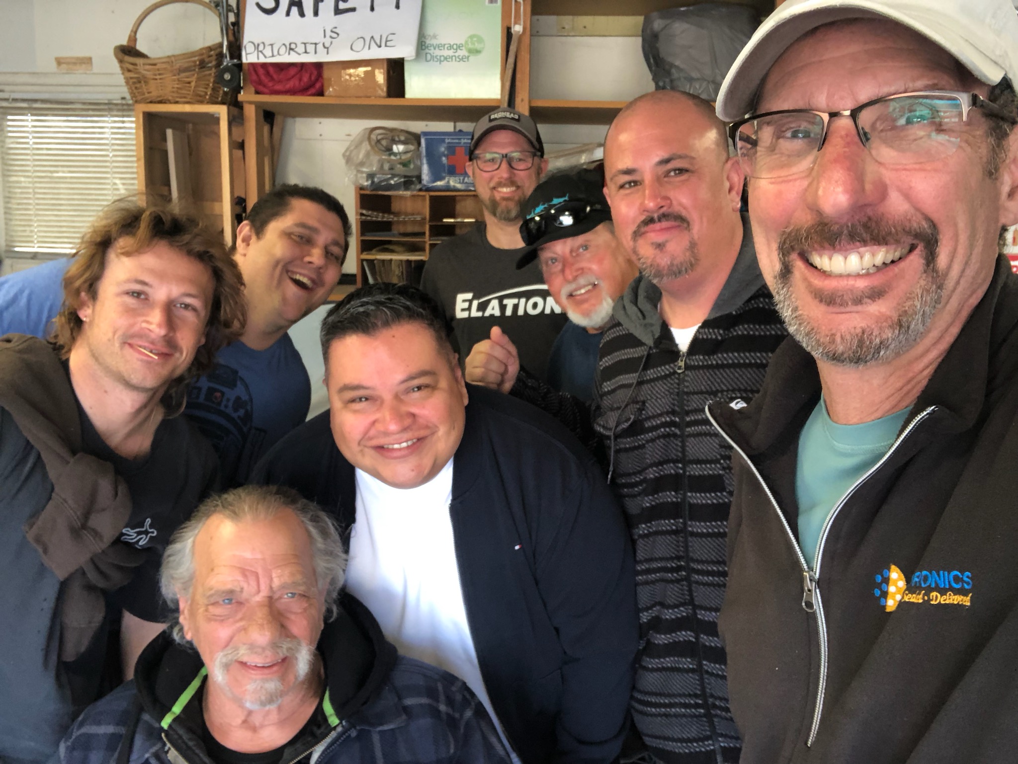 Core team volunteering together