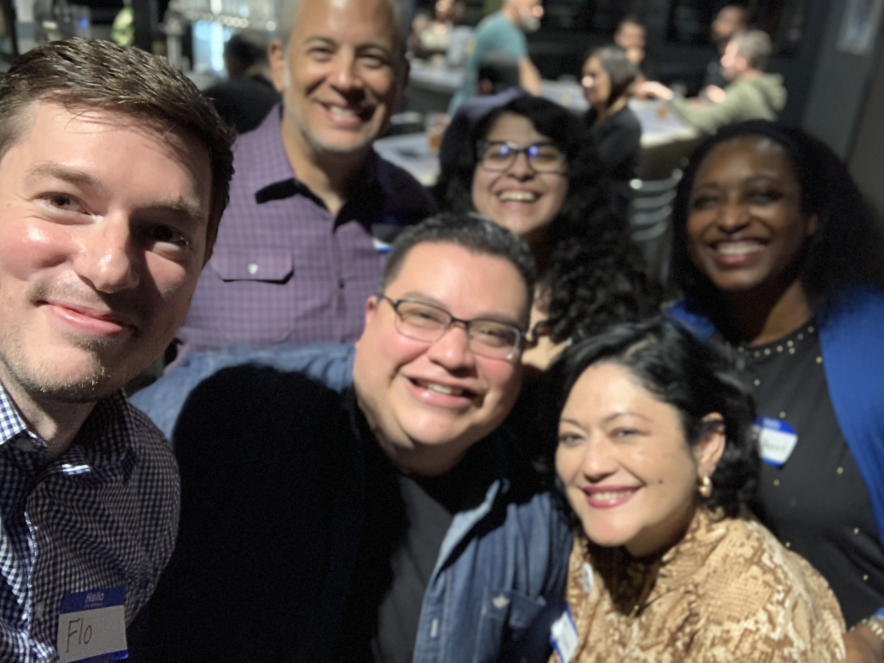 Tech-O-Tuesday group selfie at meetup