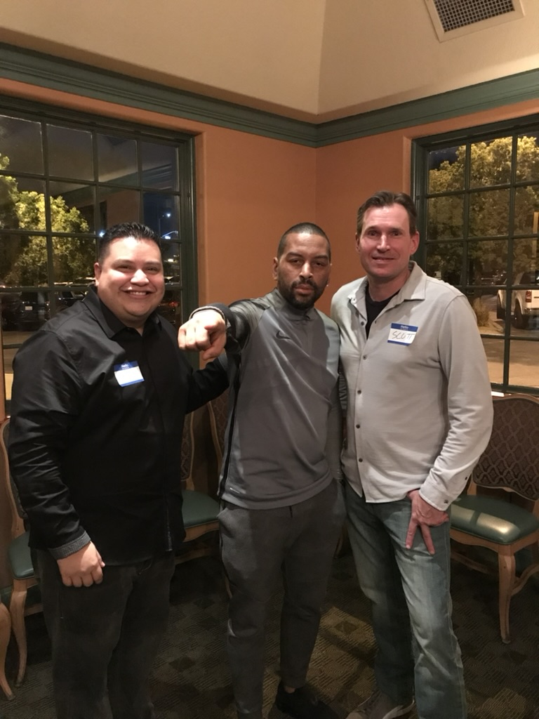 Chris networking at Tech-O-Tuesday